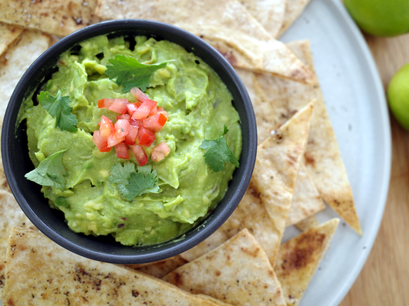 Fresh and healthy gluten, nut and dairy free vegan guacamole   