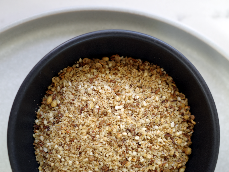 roasted hazelnut vegan vegetarian dukkah