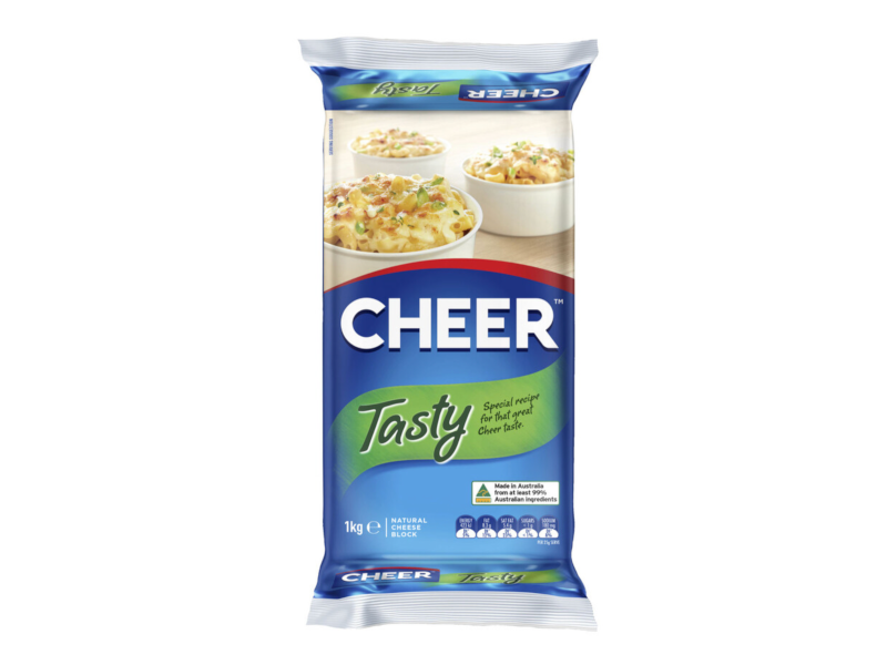 Dairy cheese Cheer Tasty cheese block